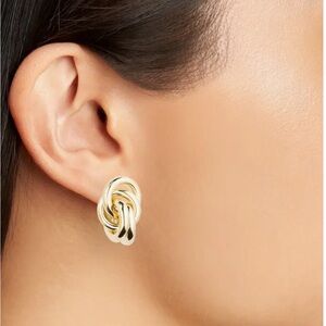 Vera Earring Gold Knot Drop Earrings
